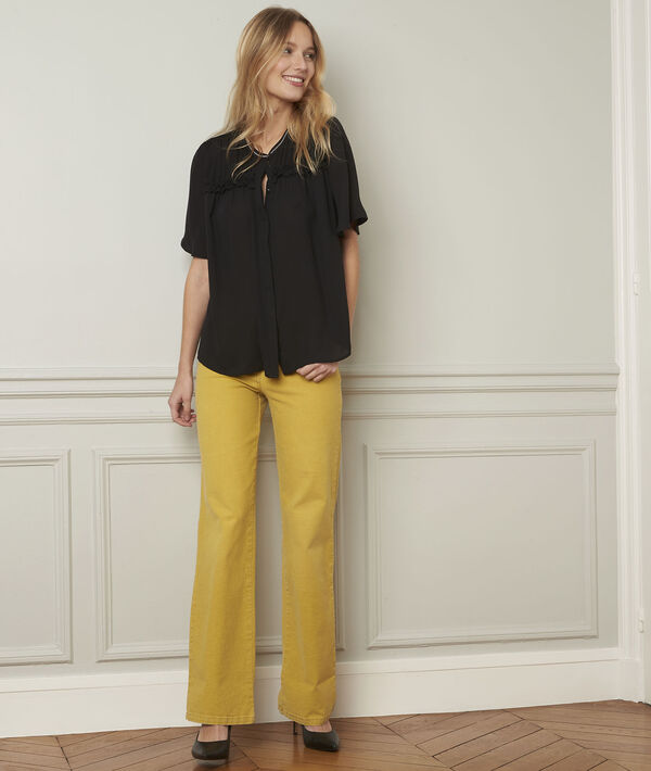 Blouse noire détails fantaisie Vitali | 1-2-3 Blouse noire détails fantaisie Vitali PhotoZ | 1-2-3