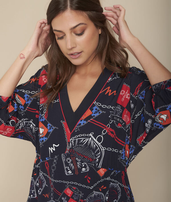 Robe asymétrique imprimée Iba | 1-2-3 Robe asymétrique imprimée Iba PhotoZ | 1-2-3