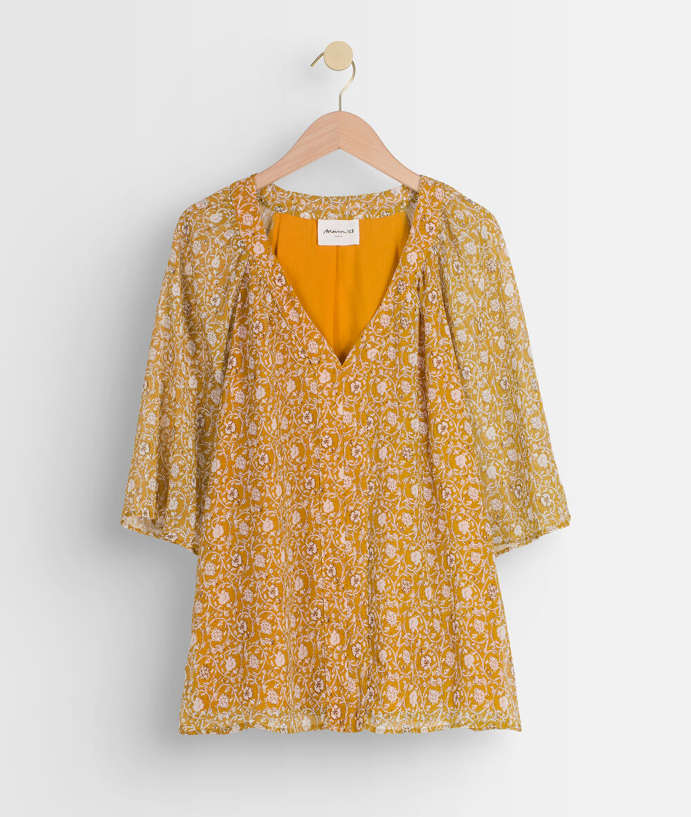 Blouse bronze imprimée timothée bronze.