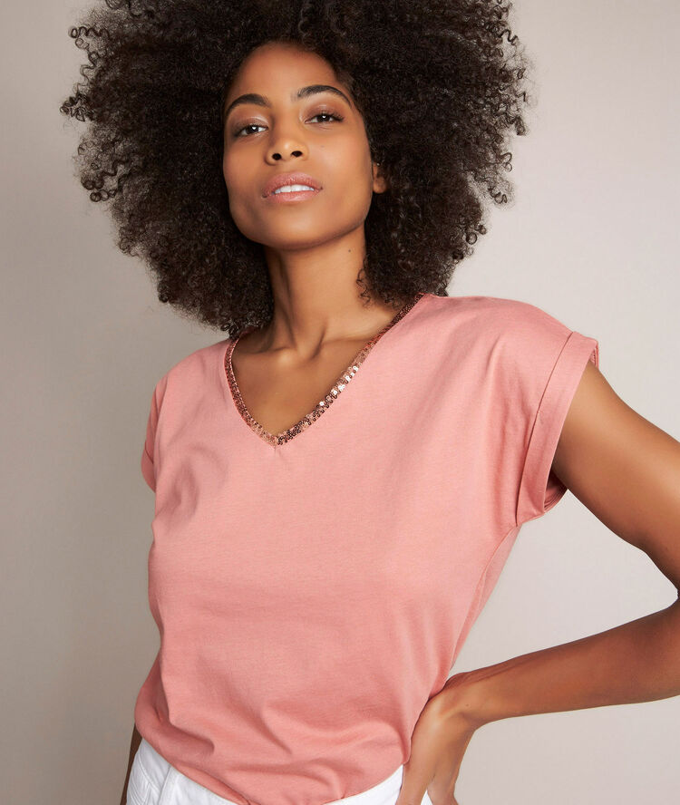 Tee-shirt en coton biologique reverso buvard.