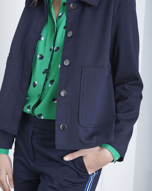 Veste marine courte felicia marine.