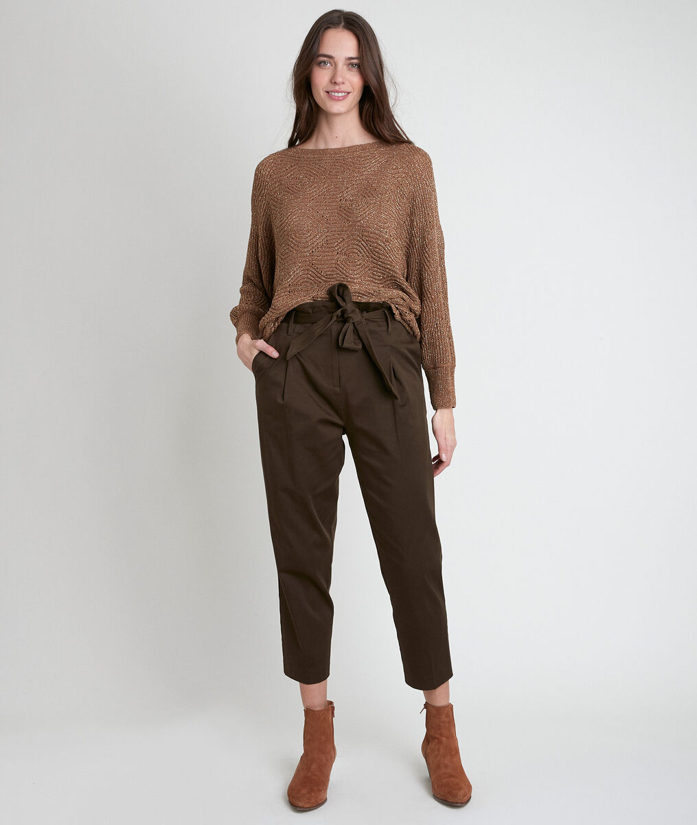 Pull ajouré kaki Amy | 1-2-3 Pull ajouré kaki Amy PhotoZ | 1-2-3