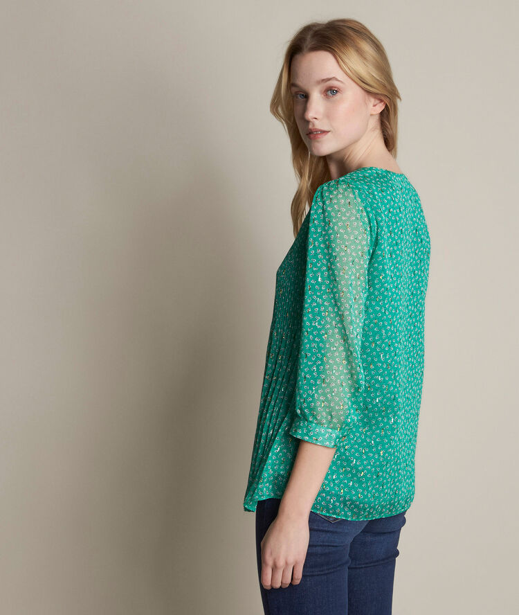 Blouse plissée imprimée eva prairie.