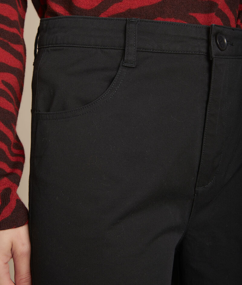Pantacourt large noir sylvestre noir.