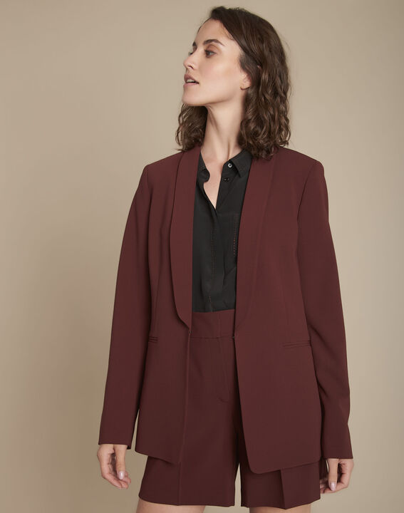 Veste en microfibre ébène Stella | 1-2-3 Veste en microfibre ébène Stella PhotoZ | 1-2-3