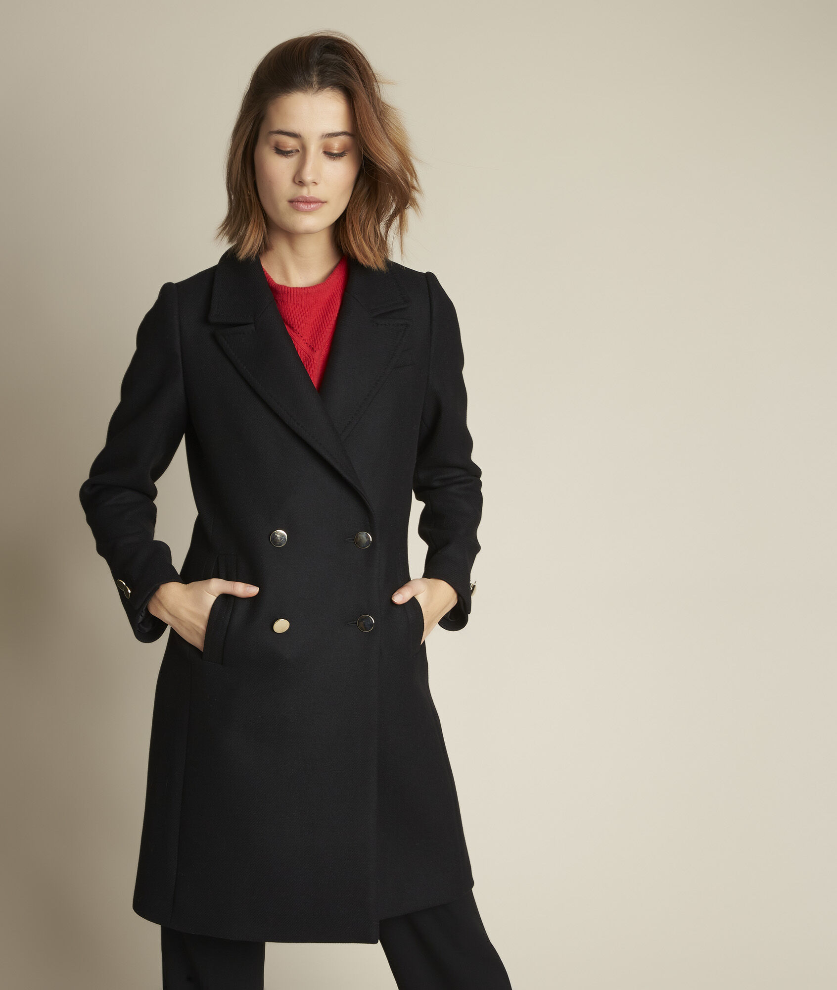 Manteau long croisé Jeff Femme | Maison 123 Manteau Maison 123 Femme : Nouvelle collection | Place des