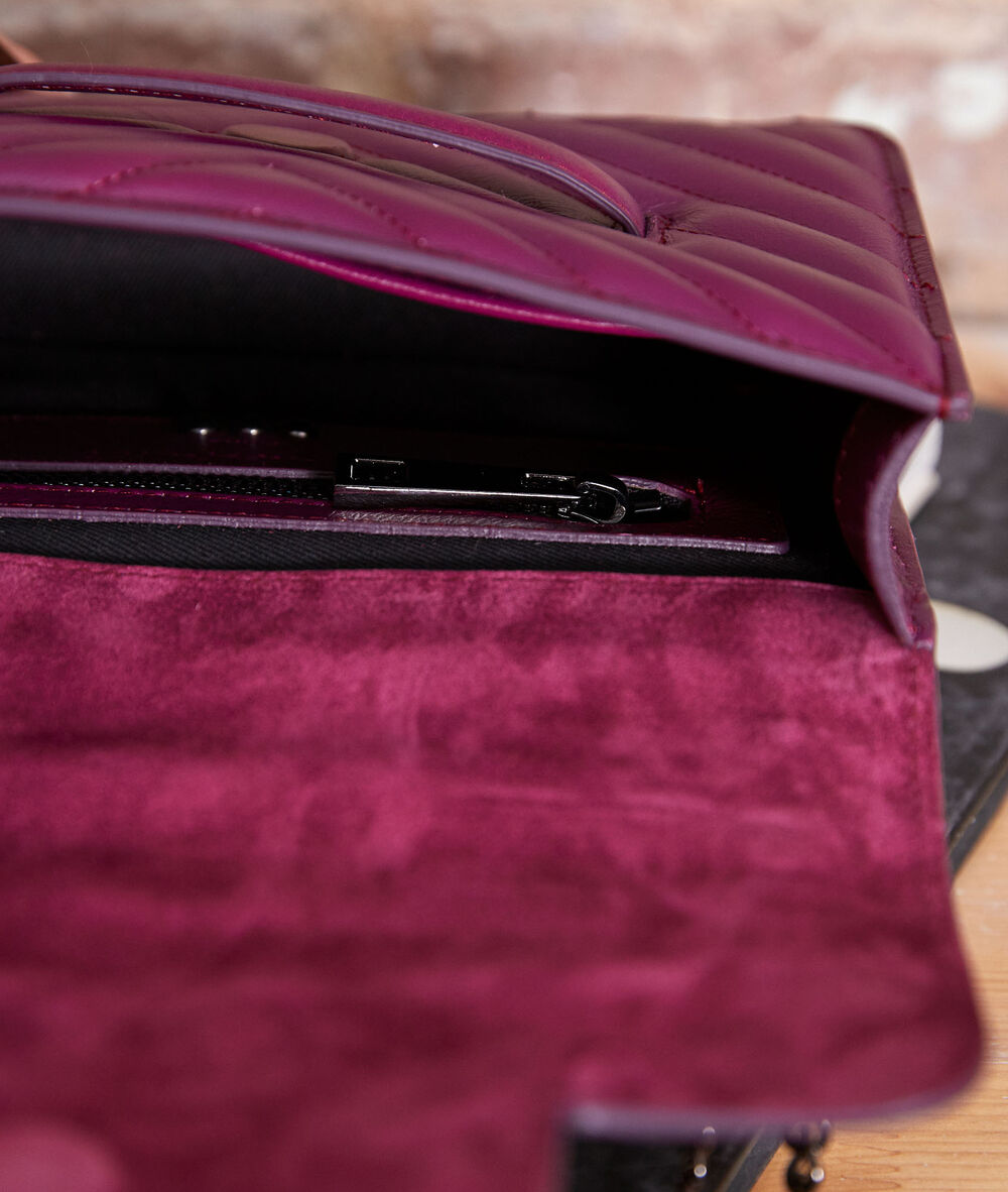 Le mini 123 matelassé fuchsia fuchsia fonce.