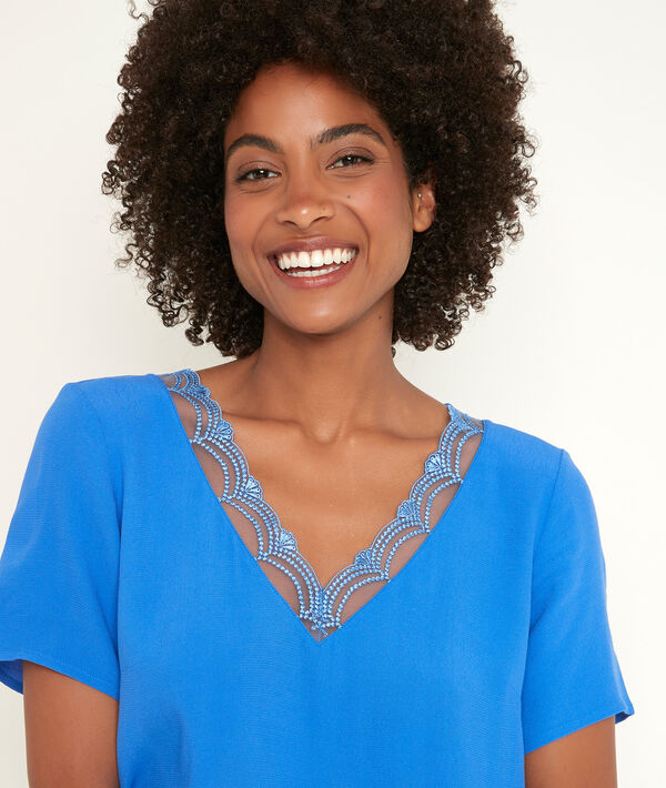 Top bimatière bleu klein Divine bis | 1-2-3 Top bimatière bleu klein Divine bis PhotoZ | 1-2-3