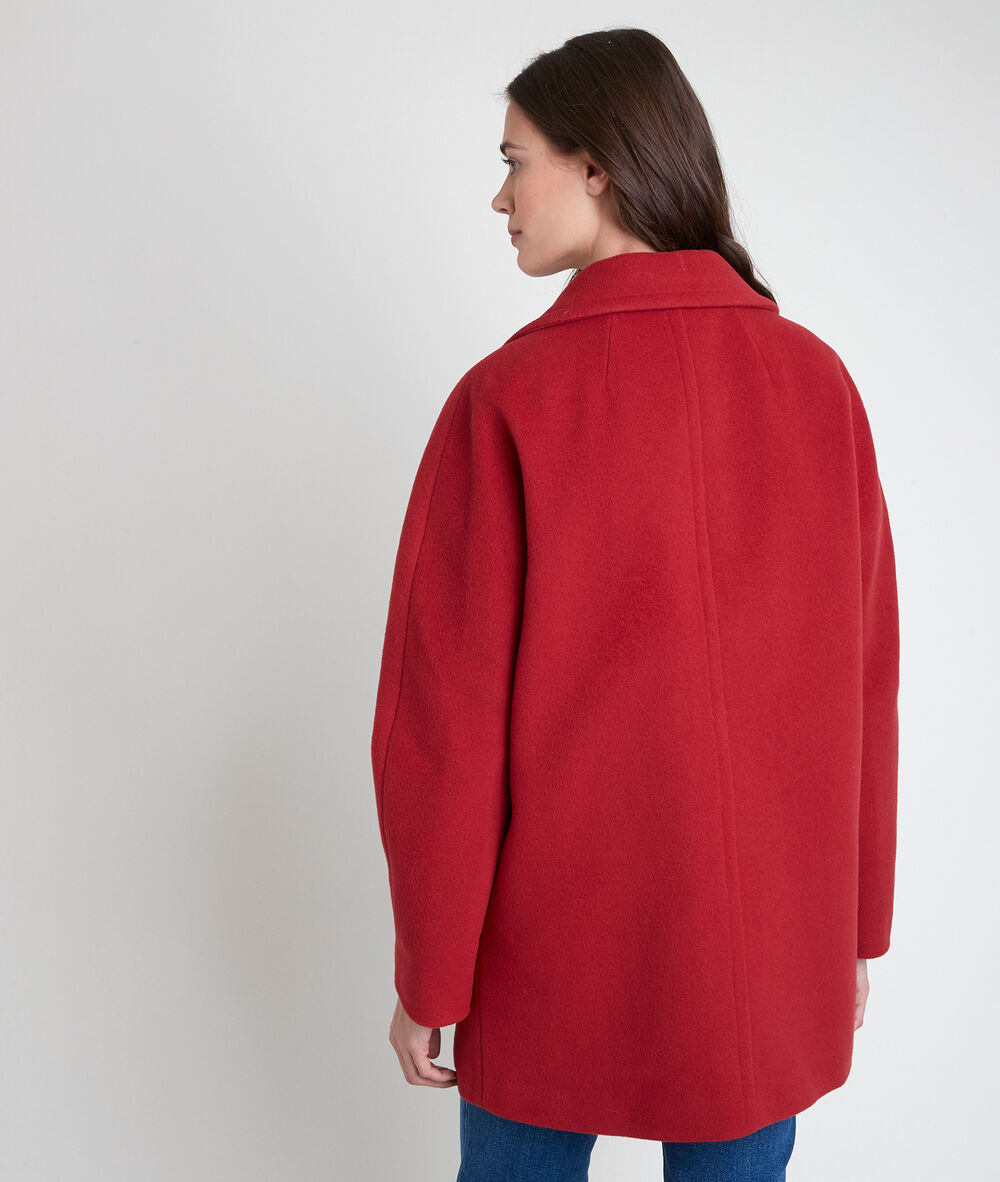 Manteau en laine mélangée tomette joy tomette.