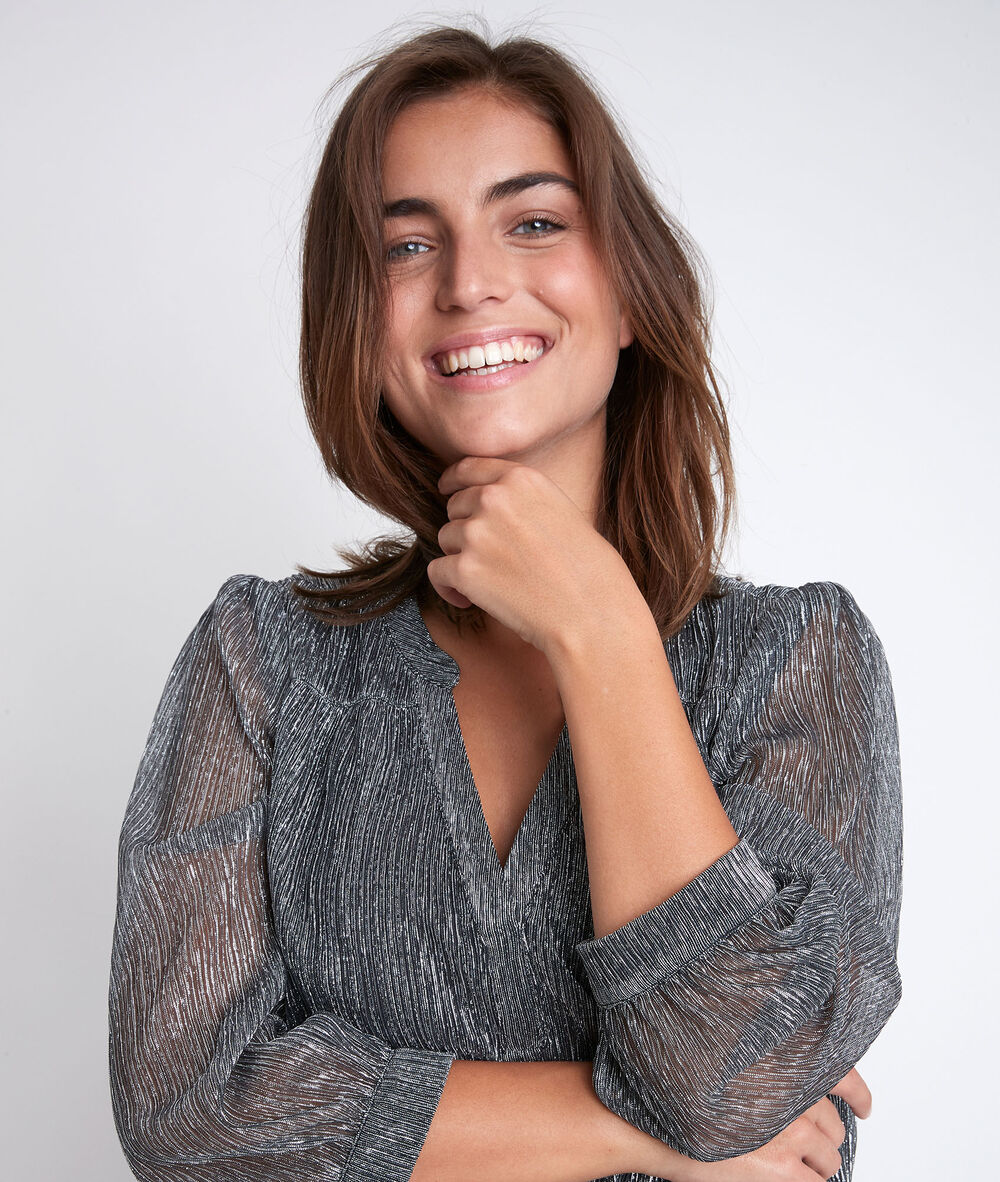 Blouse en lurex elsa chine moyen.