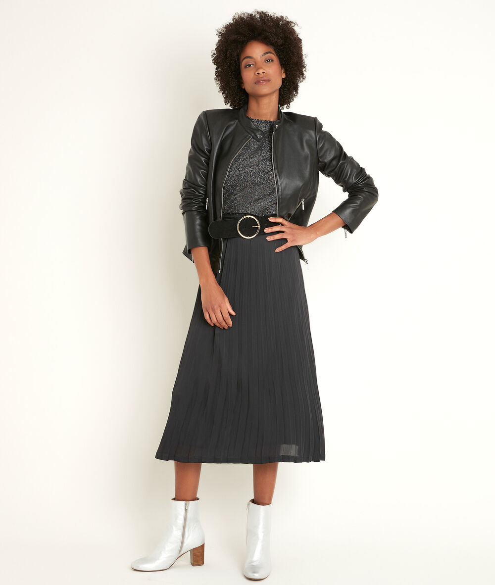 Top noir pailleté disco noir.