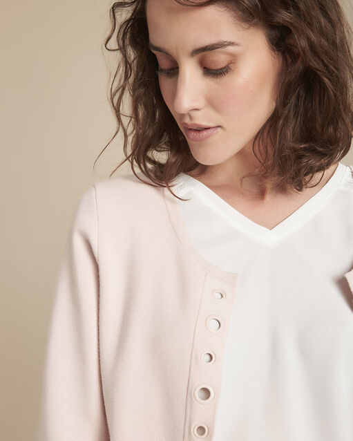 Gilet poudre compact oeillets abricotier poudre.
