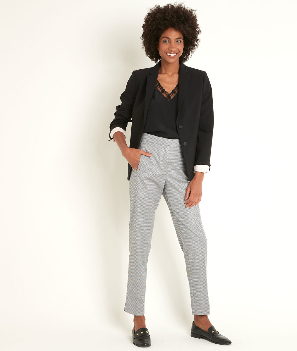 Sigaretbroek met pied-de-poulemotief Lara | 1-2-3 Sigaretbroek met pied-de-poulemotief Lara PhotoZ | 1-2-3