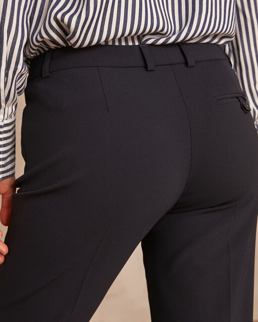 Pantalon de tailleur marine à pinces valero marine.