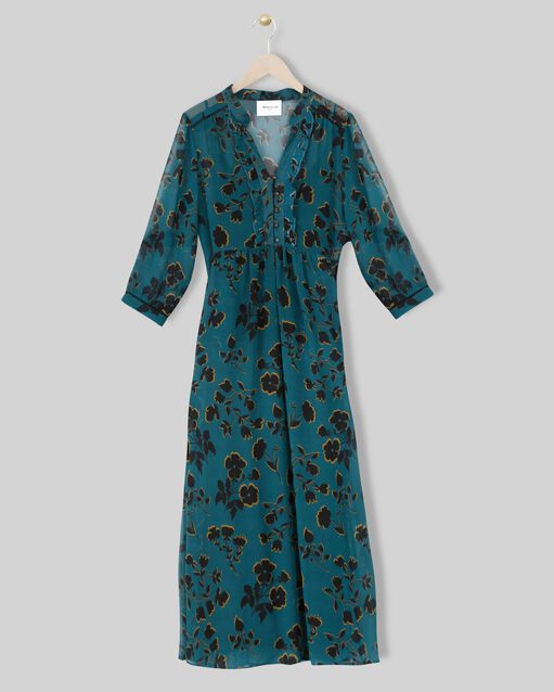 Robe longue imprimée ivanie cypres.