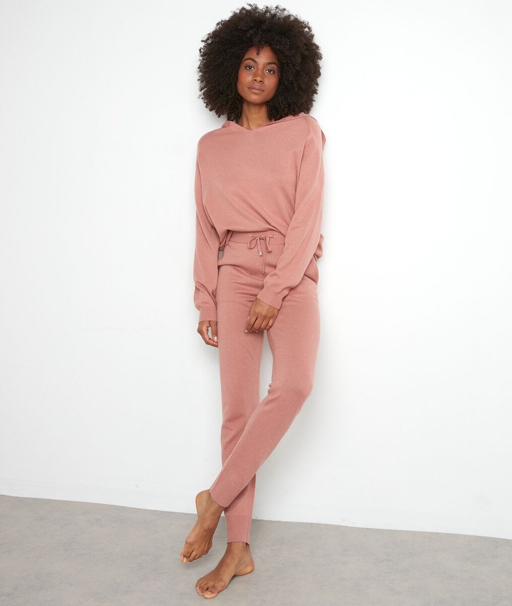 Blush trui van breiwerk met capuchon Thom | 1-2-3 Blush trui van breiwerk met capuchon Thom PhotoZ | 1-2-3