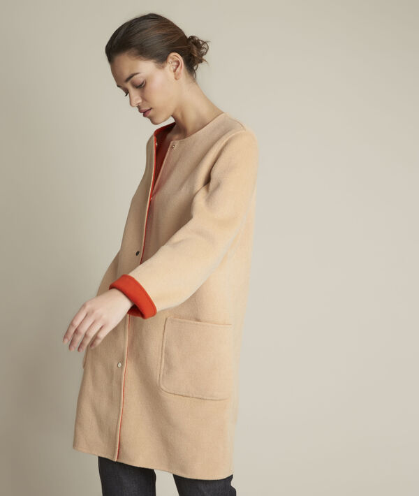 Manteau en laine réversible Saelle | 1-2-3 Manteau en laine réversible Saelle PhotoZ | 1-2-3