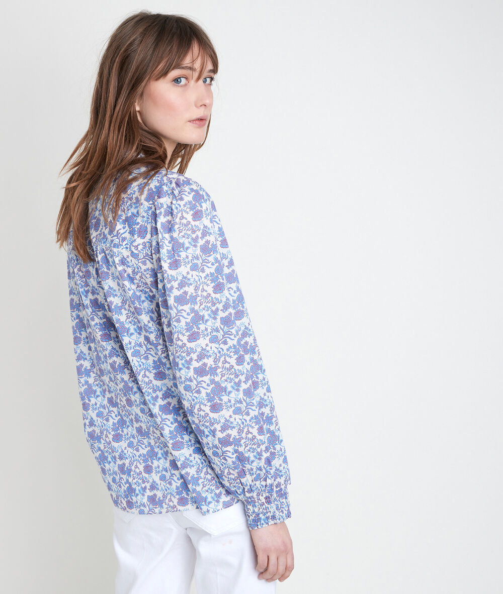 Bluse mit blumenprint vergissmeinnicht tenessis myosotis.