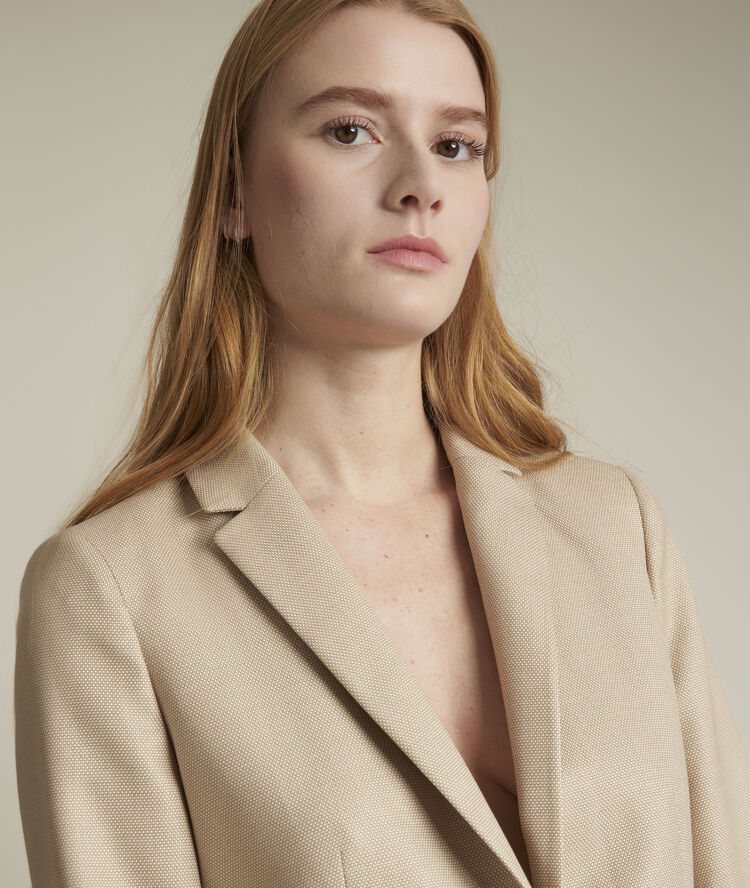 Veste de tailleur lauriane marron.