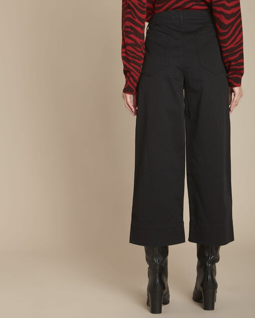 Pantacourt large noir sylvestre noir.