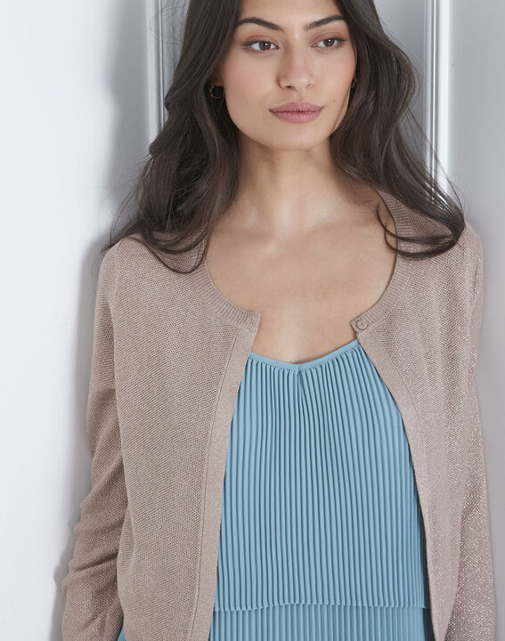 Gilet beige irisé Ninon | 1-2-3 Gilet beige irisé Ninon PhotoZ | 1-2-3