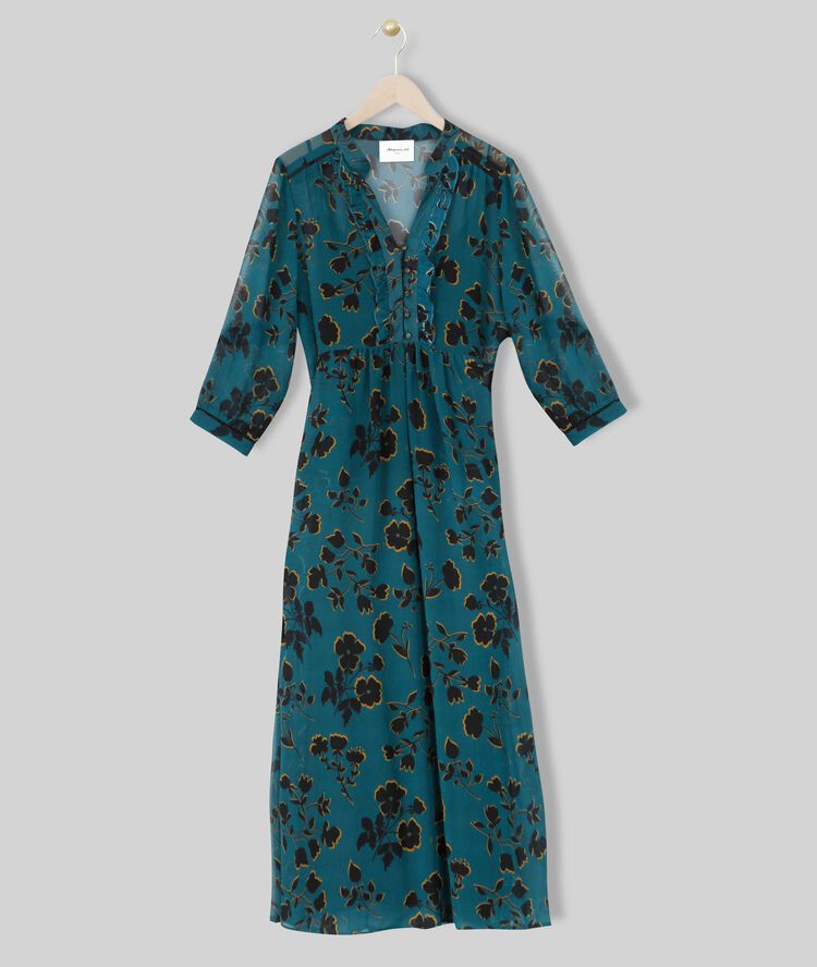 Robe longue imprimée ivanie cypres.
