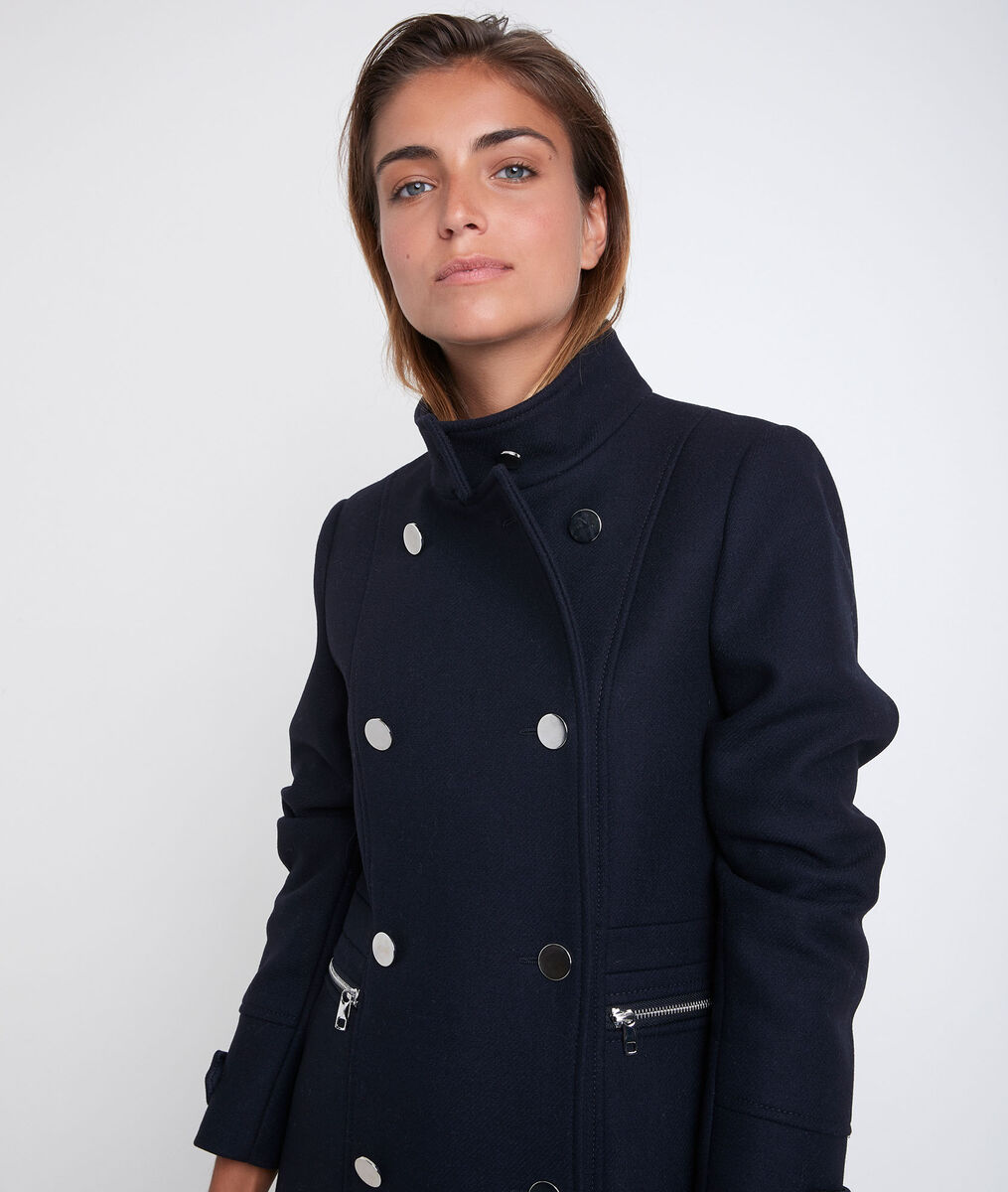 Manteau en laine recyclée Orino | 1-2-3 Manteau en laine recyclée Orino PhotoZ | 1-2-3