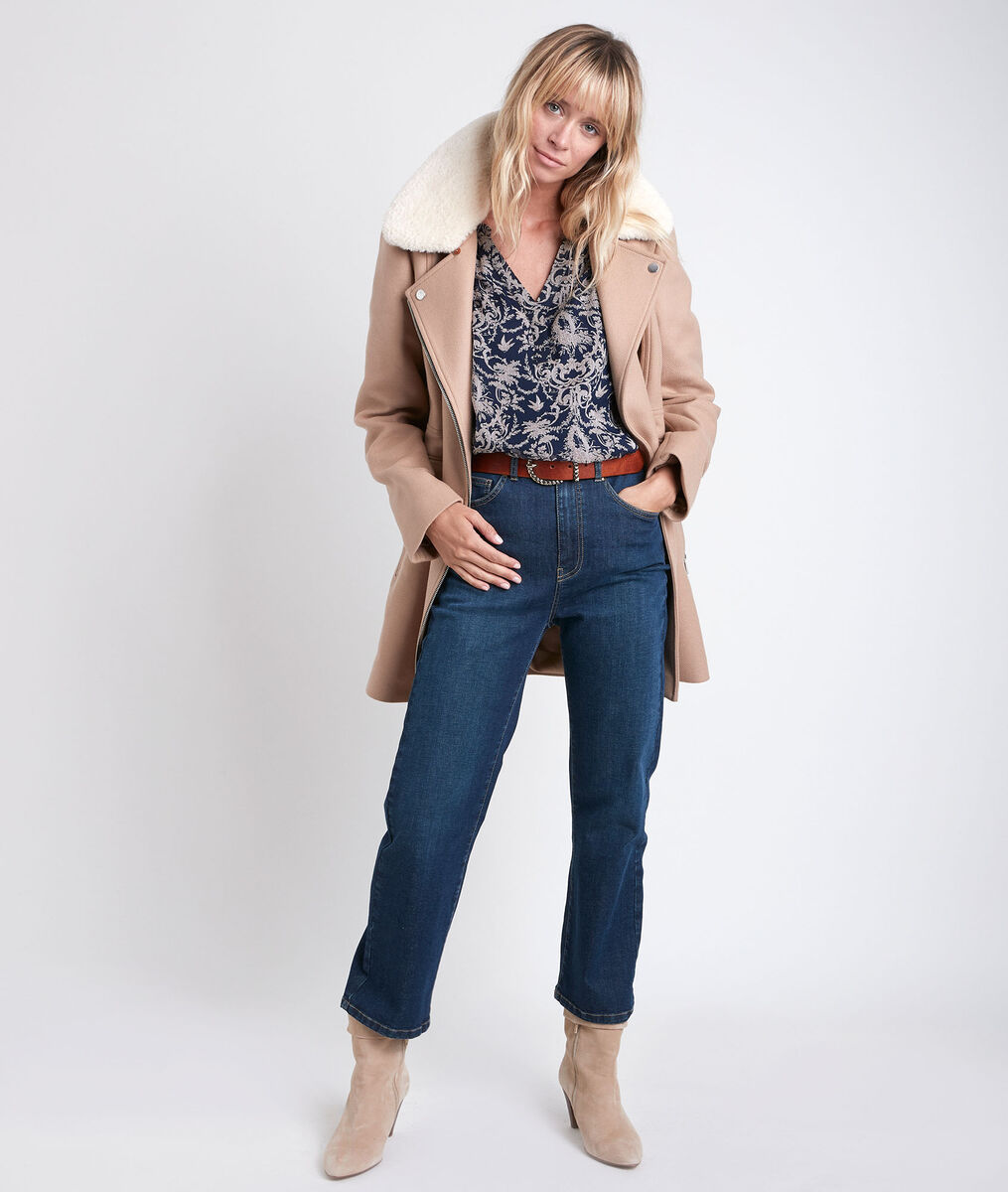 Blouse marine imprimée Elsa | 1-2-3 Blouse marine imprimée Elsa PhotoZ | 1-2-3
