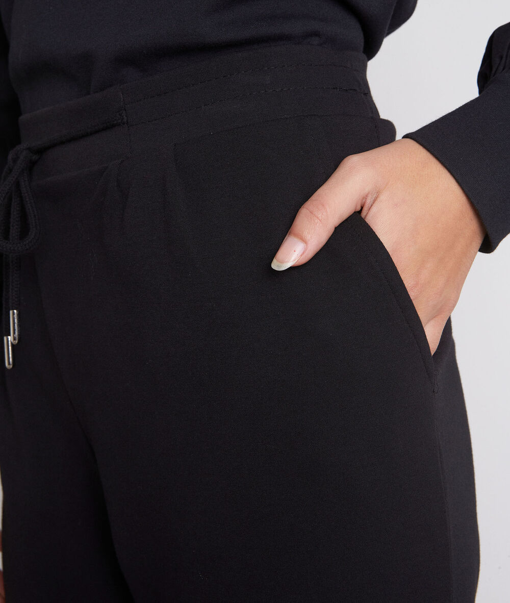 Joggingbroek van zwarte jersey islande noir.