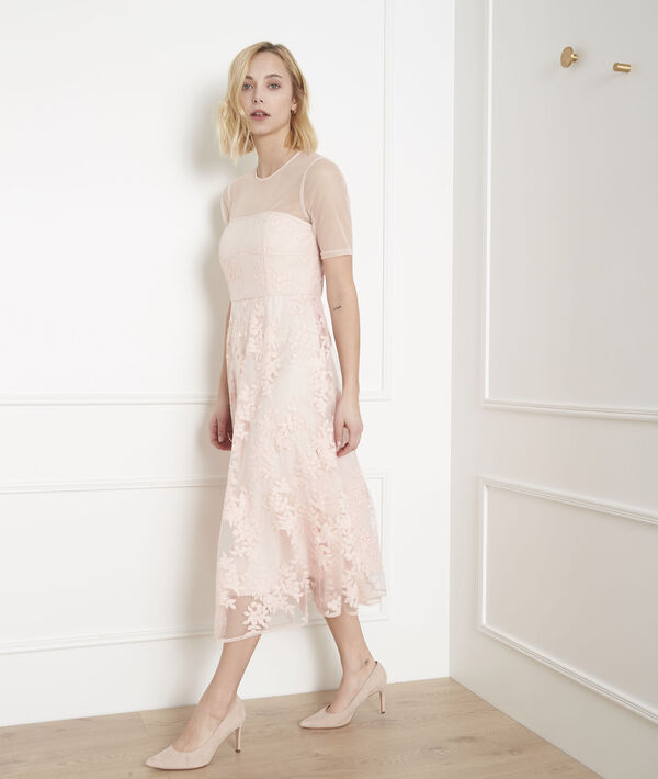 Robe poudre dentelle et tulle Hester | 1-2-3 Robe poudre dentelle et tulle Hester PhotoZ | 1-2-3