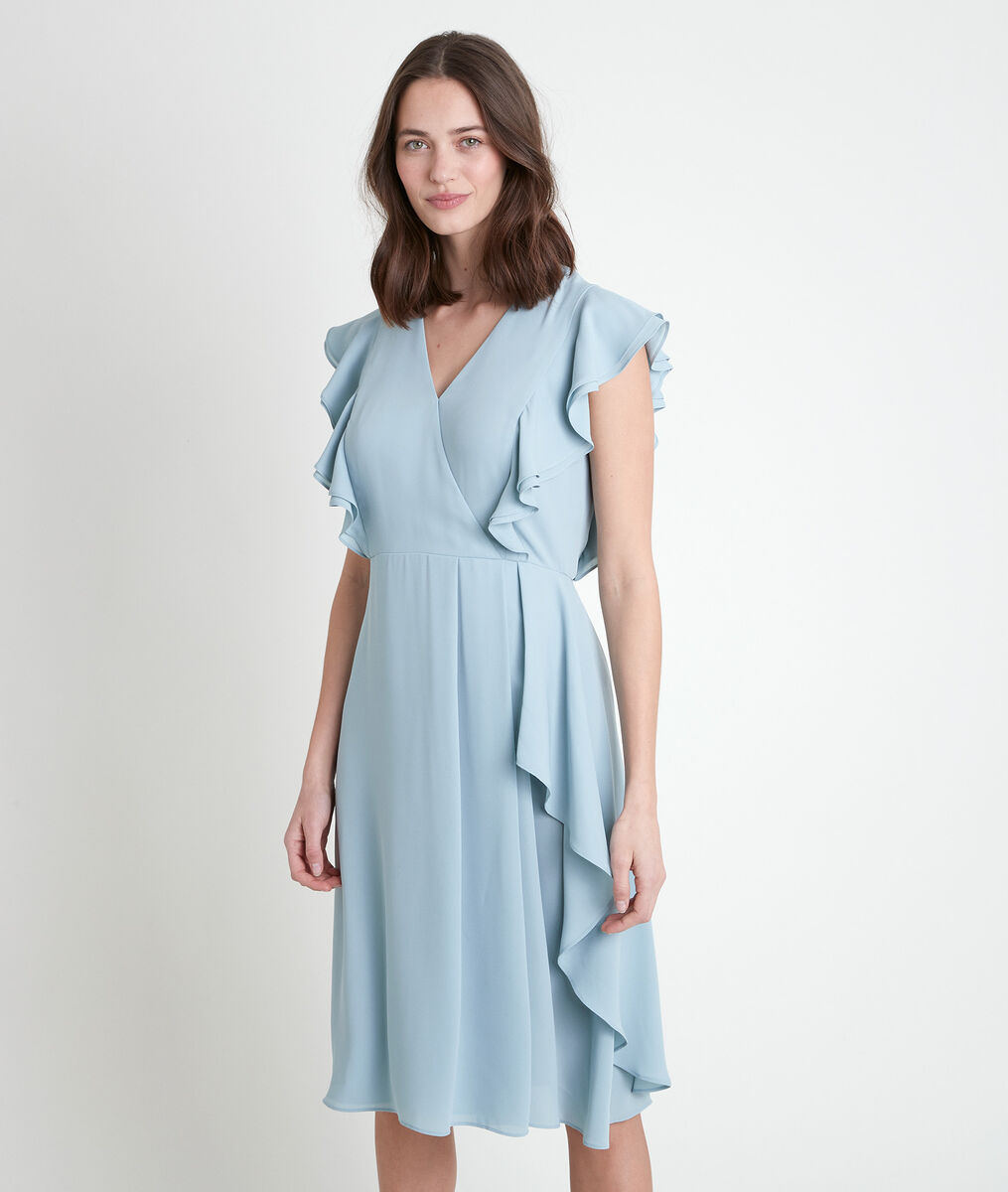 Robe à volants céladon Melanie | 1-2-3 Robe à volants céladon Melanie PhotoZ | 1-2-3