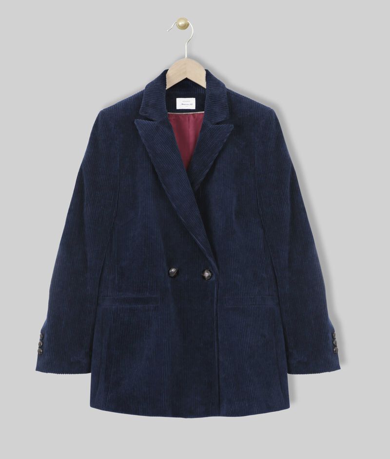 Veste velours marine britney marine.
