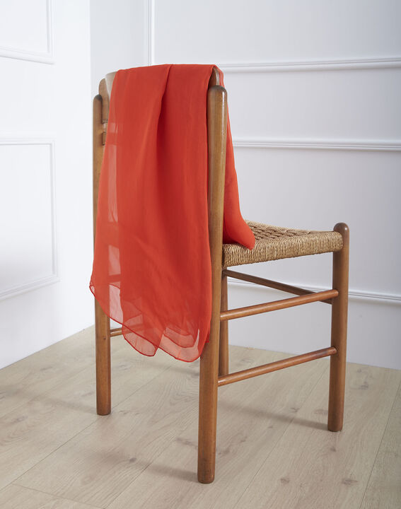 Foulard rouge en soie Alice | 1-2-3 Foulard rouge en soie Alice PhotoZ | 1-2-3
