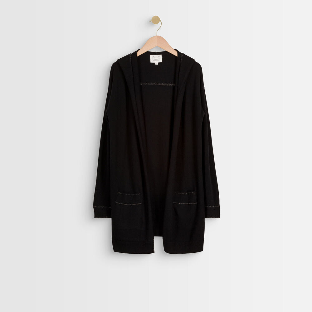 Gilet en laine et cachemire ruth noir.