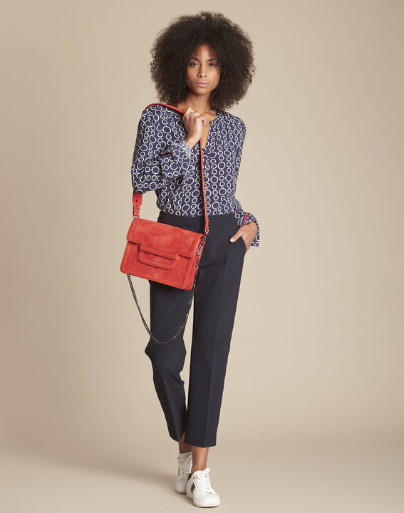 Blouse marine imprimé chaine Marin | 1-2-3 Blouse marine imprimé chaine Marin PhotoZ | 1-2-3