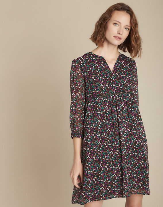 Robe imprimé feuille Isaline | 1-2-3 Robe imprimé feuille Isaline PhotoZ | 1-2-3