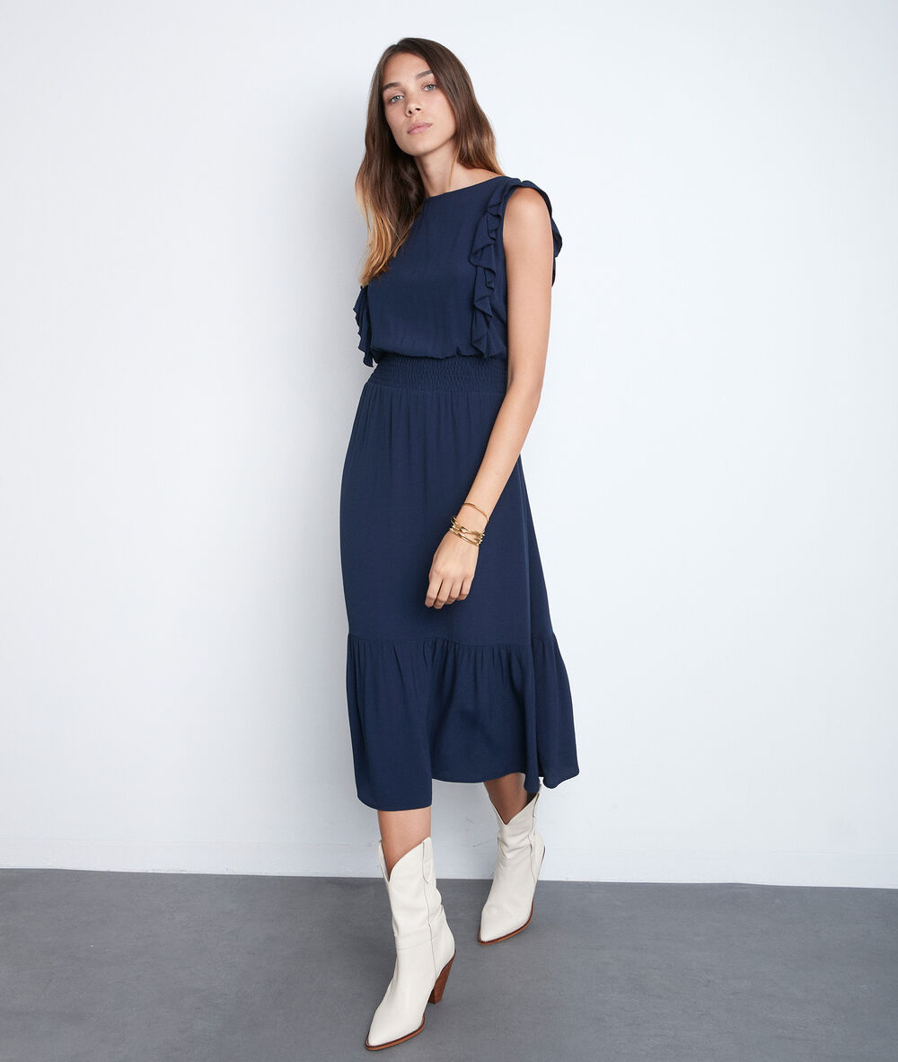 Robe en crèpe marine luce marine.