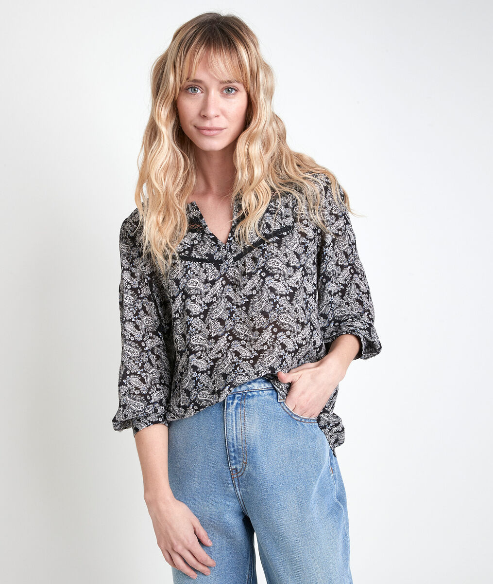 Blouse imprimée Juan | 1-2-3 Blouse imprimée Juan PhotoZ | 1-2-3