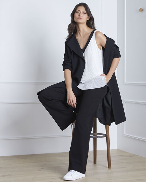 Blouse écru plissée vivek ecru.