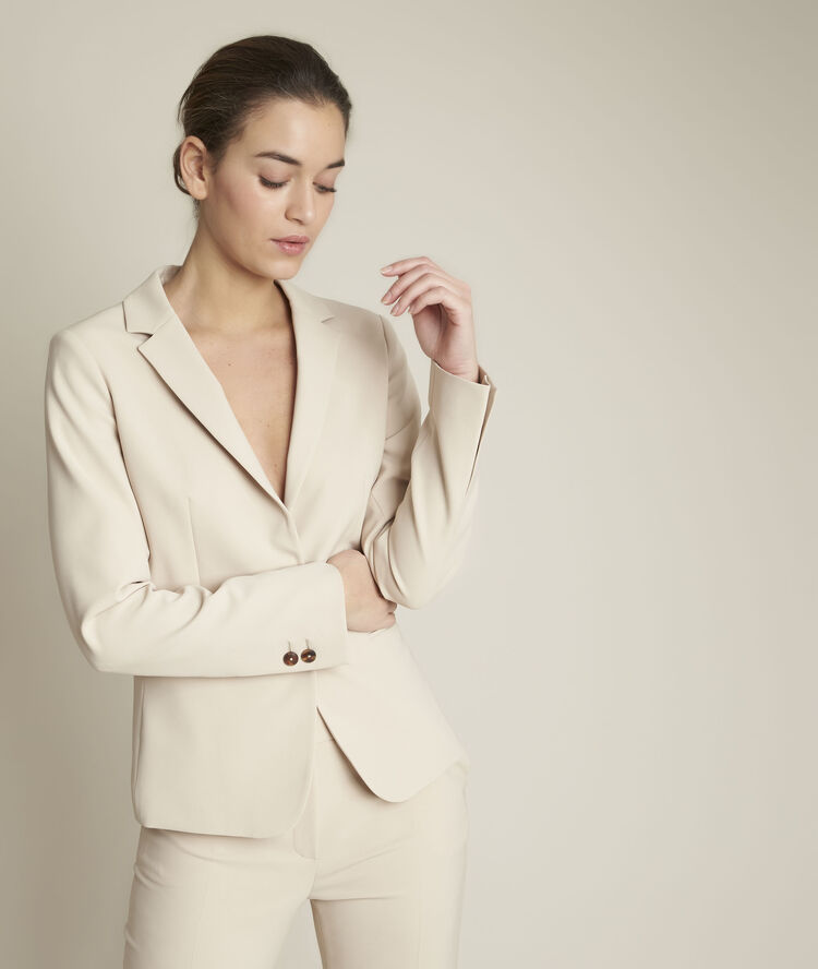 Veste microfibre beige sarry greige.