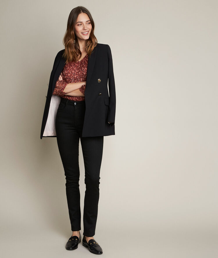 Bluse mit print elissandre blassrosa.