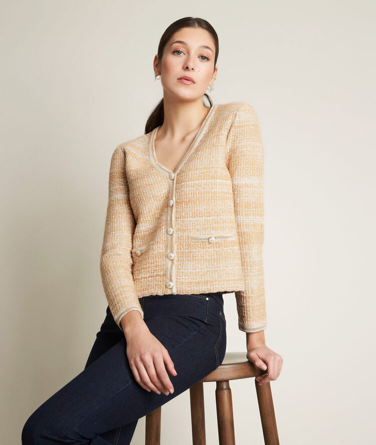 Gilet court duchesse marron.