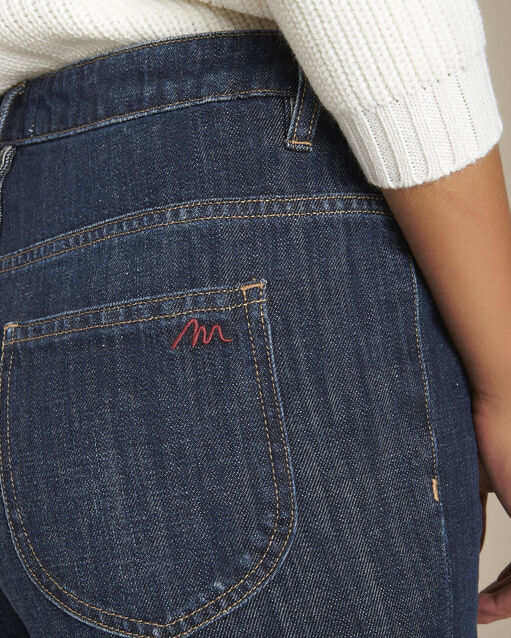 Le vintage flare: jean brut stephan indigo fonce.