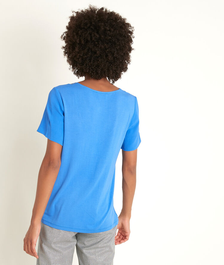 Top bimatière bleu klein divine bis bleu klein.