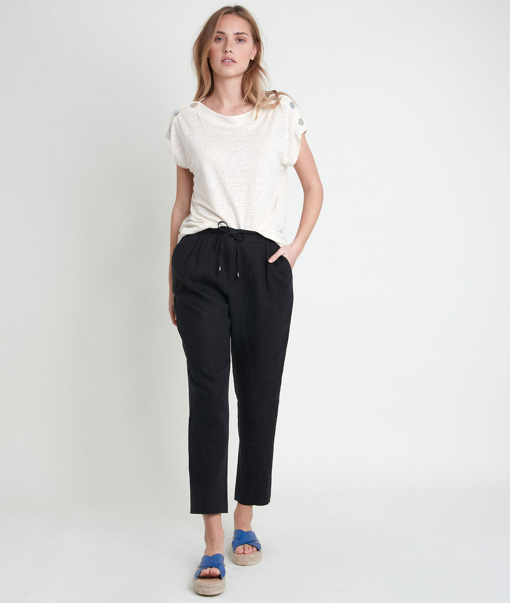 Top en lin biologique vanille Iroyal | 1-2-3 Top en lin biologique vanille Iroyal PhotoZ | 1-2-3