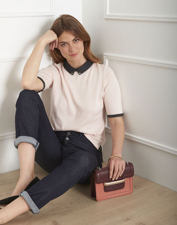Pull poudre col fantaisie Adam | 1-2-3 Pull poudre col fantaisie Adam PhotoZ | 1-2-3