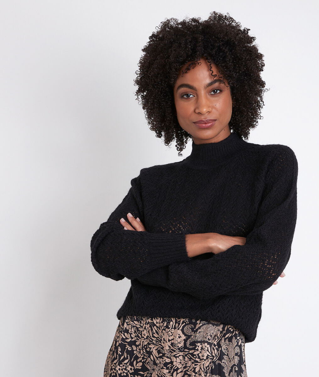 Pull ajouré noir Rima | 1-2-3 Pull ajouré noir Rima PhotoZ | 1-2-3
