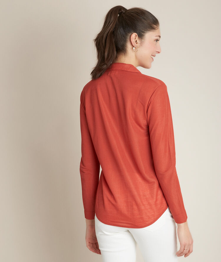 Tee-shirt brique riva tomette.