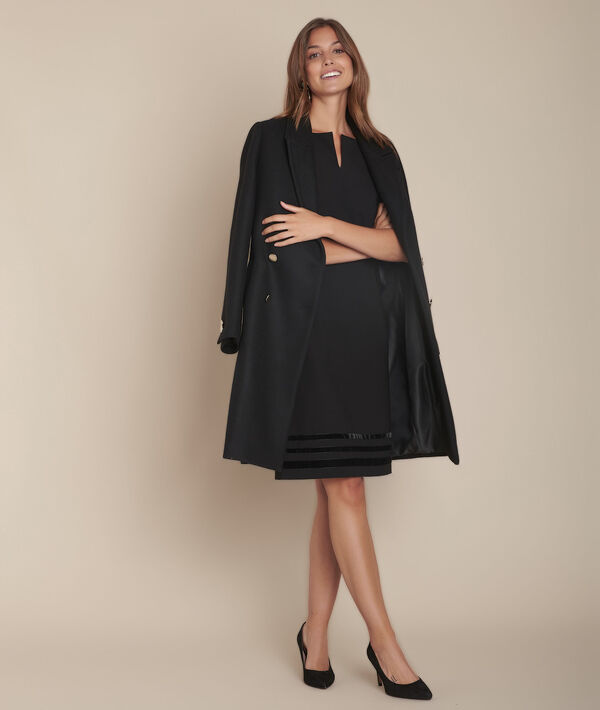 Robe noire microfibre Inola | 1-2-3 Robe noire microfibre Inola PhotoZ | 1-2-3