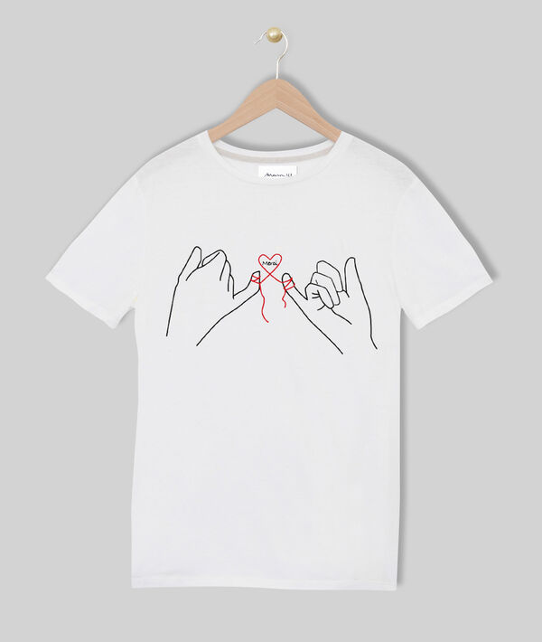 Tee-shirt sérigraphié en coton biologique Merci | 1-2-3 Tee-shirt sérigraphié en coton biologique Merci PhotoZ | 1-2-3